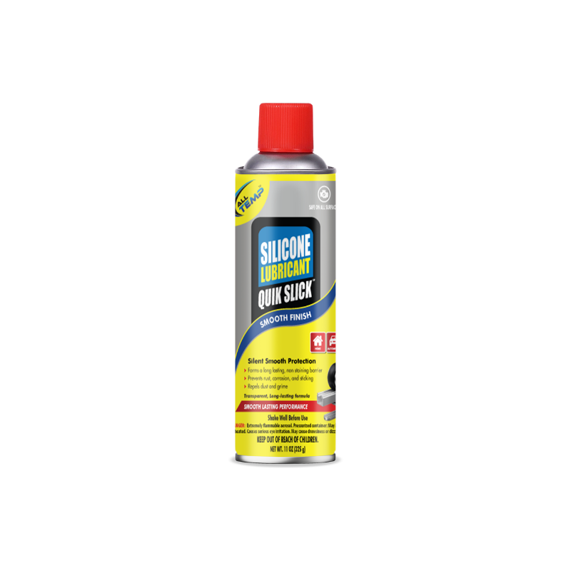 ALL TEMP - QUIK SLICK SILICONE LUBRICANT - 12/11 Oz | Bulk Pallet (168 Cases)