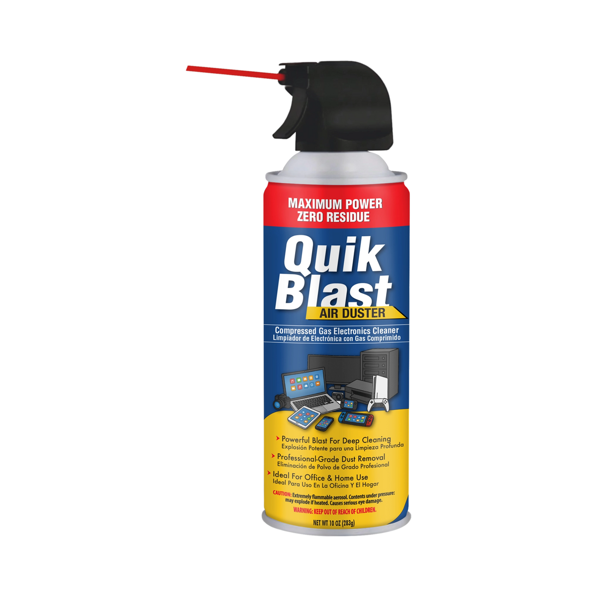 ALL TEMP - Quik Blast Air Duster 12/10 Oz | Bulk Pallet (168 Cases)