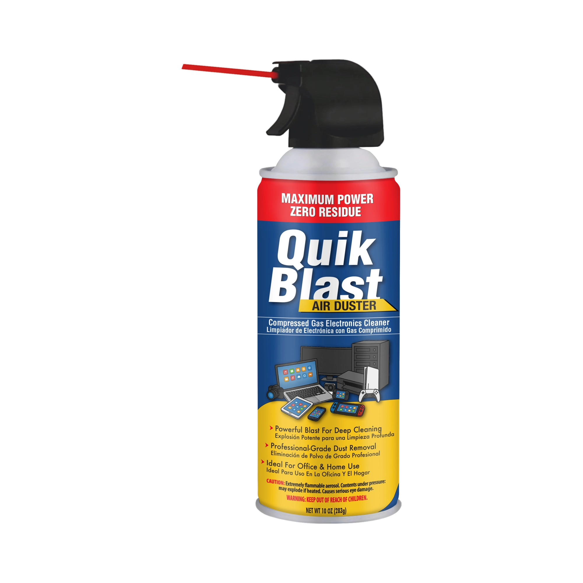 Quik Blast Air Duster 12/10 Oz | Bulk Pallet (168 Cases) by All Temp