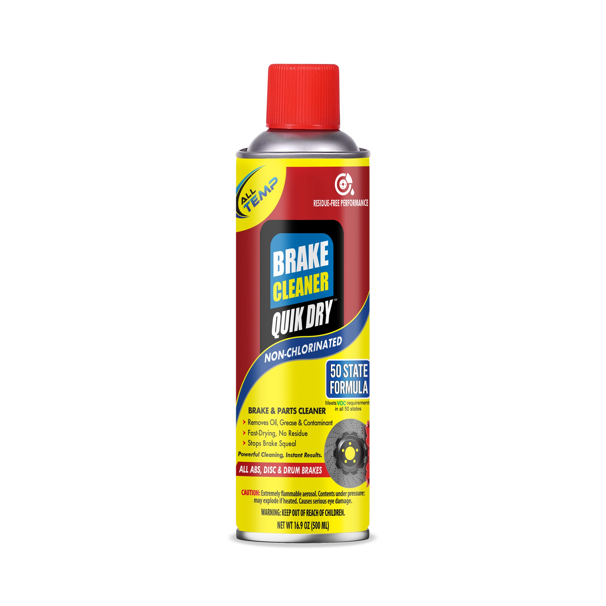 Brake Cleaner - 12/16.9oz | Bulk Pallet (168 Cases) by All Temp