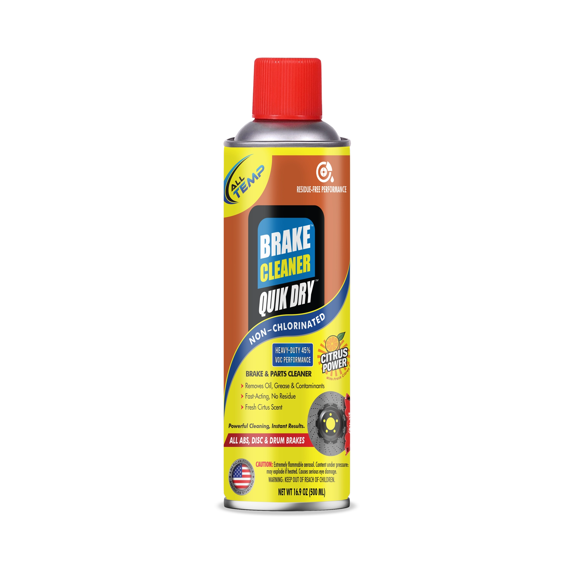 Brake Cleaner Citrus 12/16 Oz | Bulk Pallet (168 Cases) by All Temp