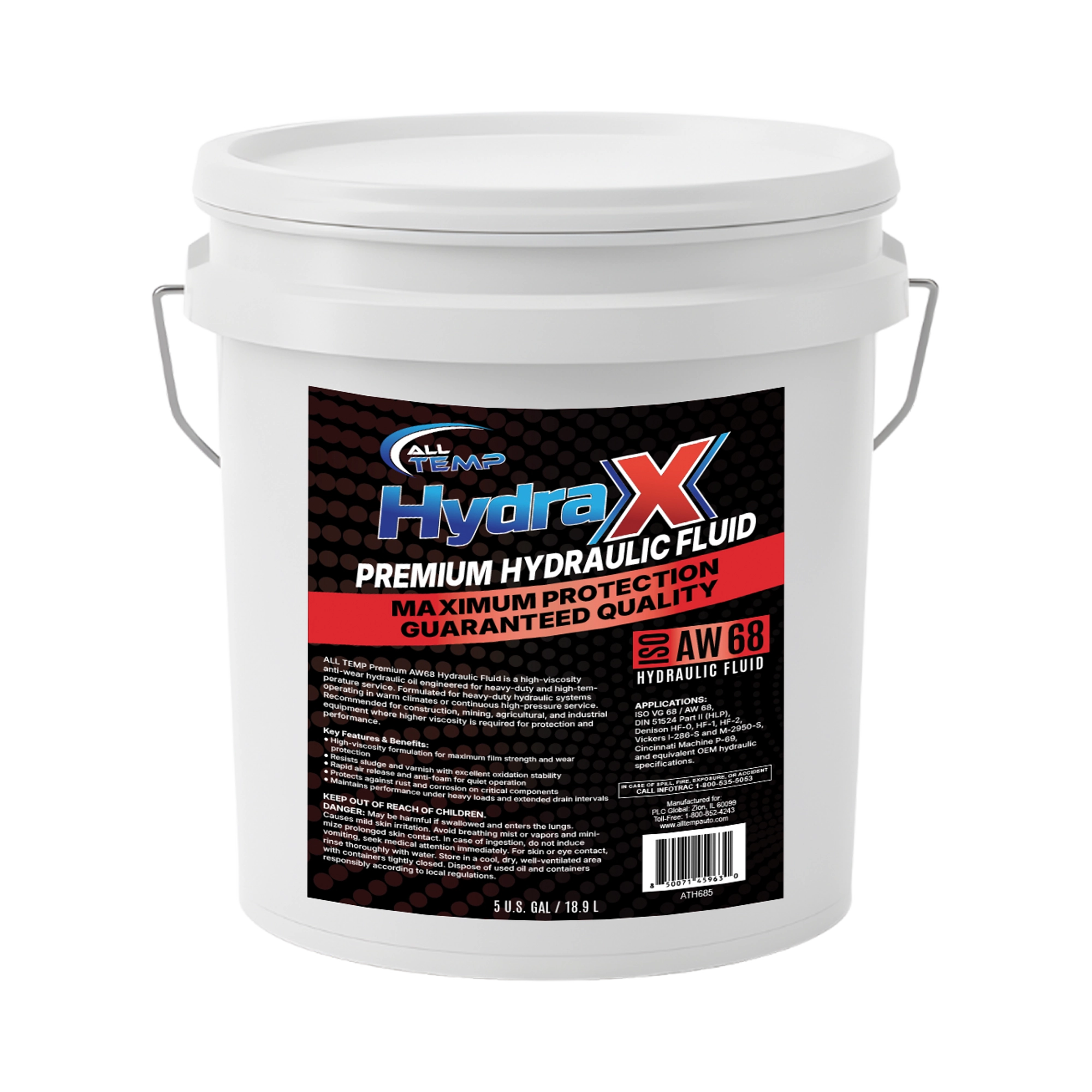 HYDRA - AW ISO 68 3.5 Gal Pail | Bulk Pallet (35 Buckets) by All Temp
