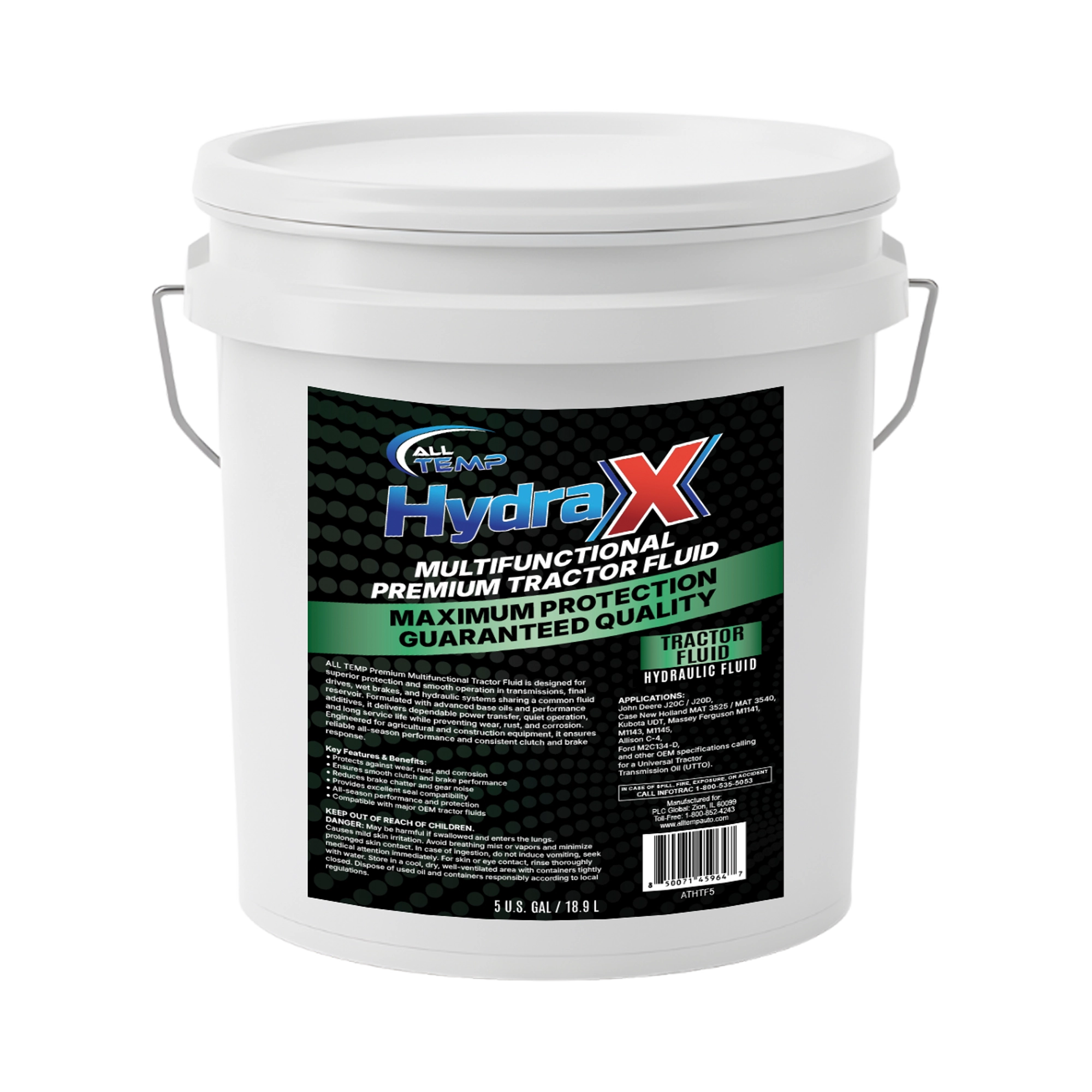 HYDRA - Tractor Fluid 3.5 Gal Pail | Bulk Pallet (35 Buckets) by All Temp