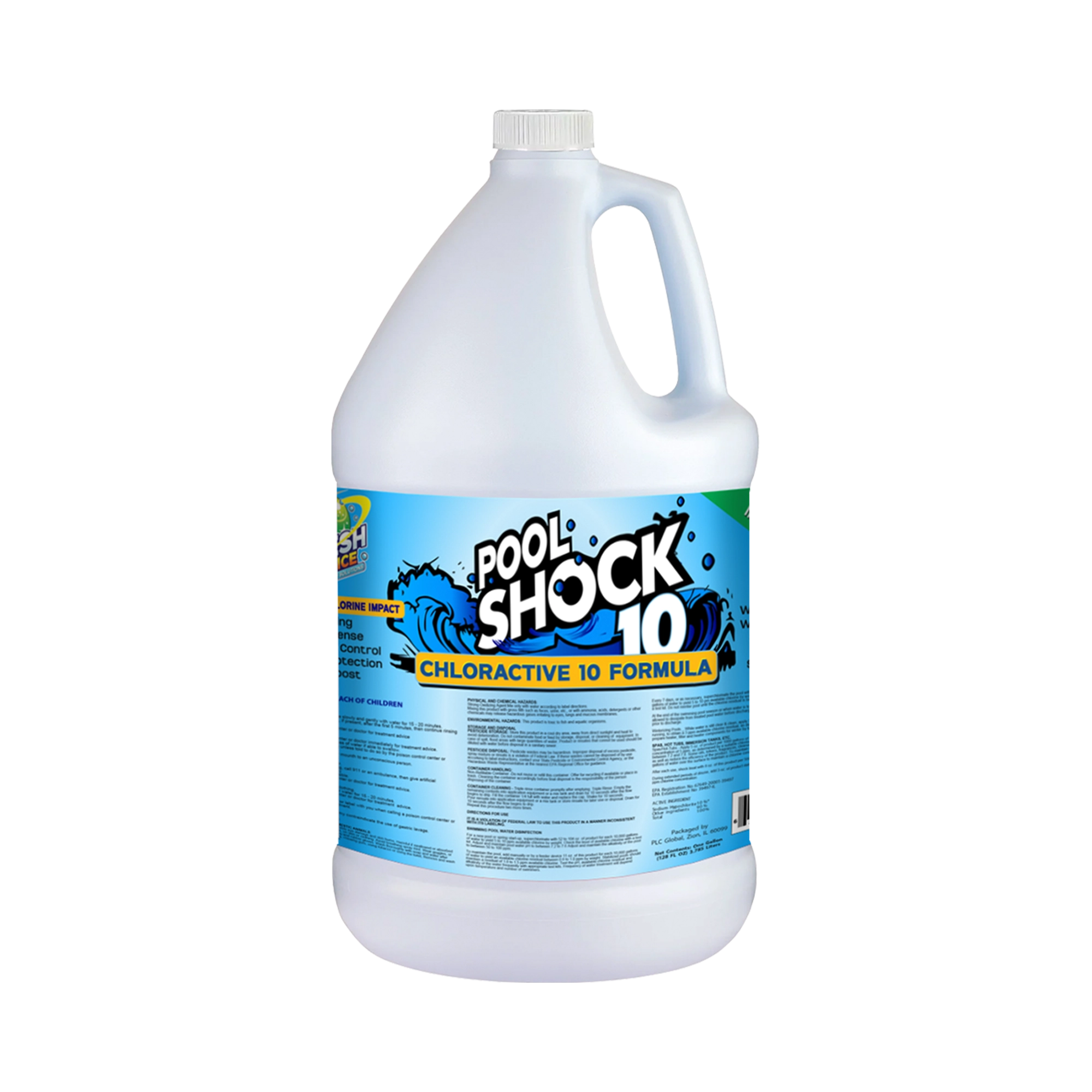 Pool Shock 10% - 6/1Gal | Bulk Pallet (35 Cases) by All Temp