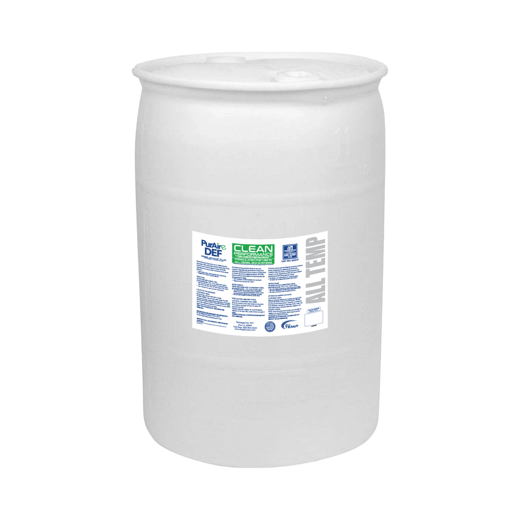 PurAire DEF 55 Gal Drum | Bulk Pallet (4 Drums) by All Temp