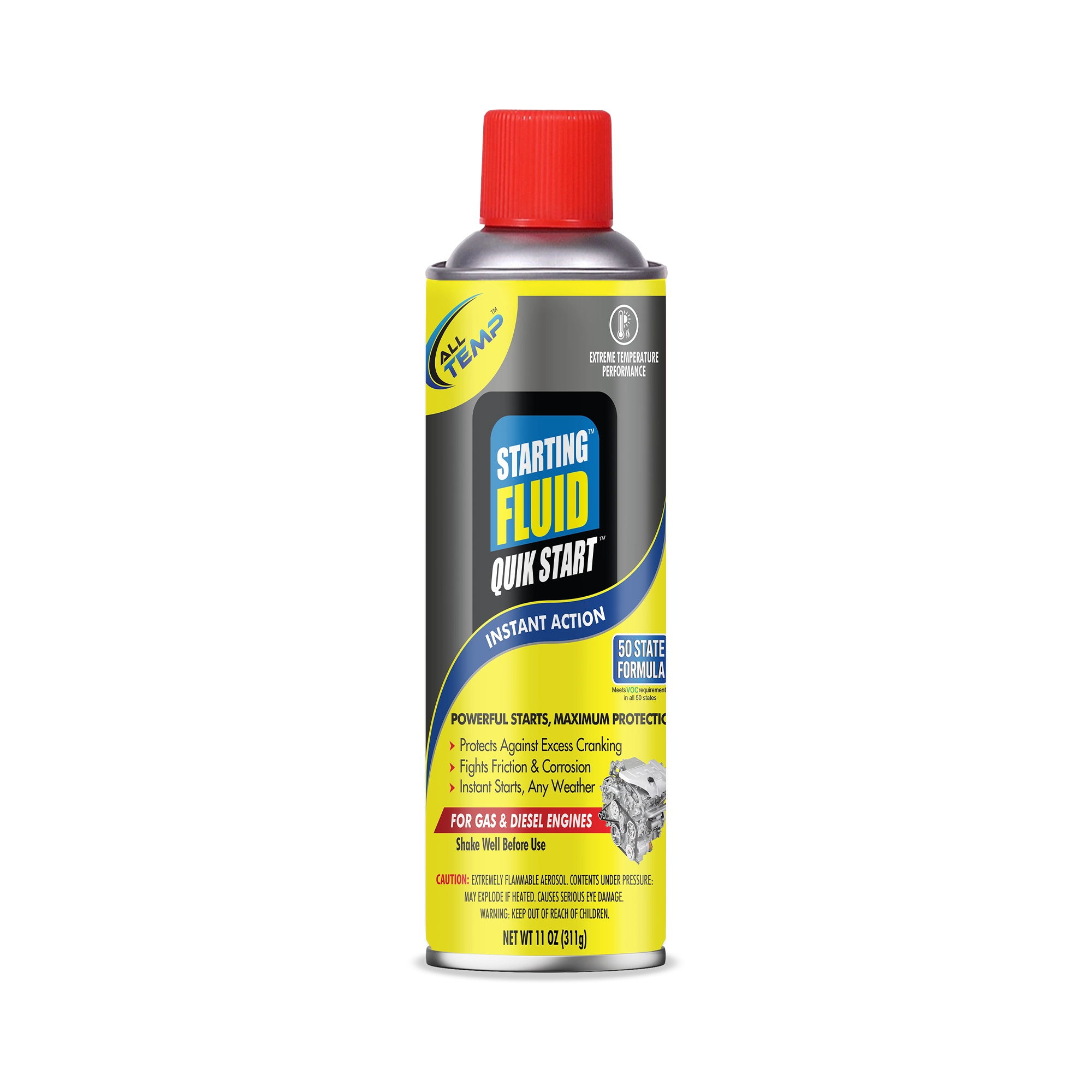 Starting Fluid 12/11 Oz | Bulk Pallet (168 Cases) by All Temp