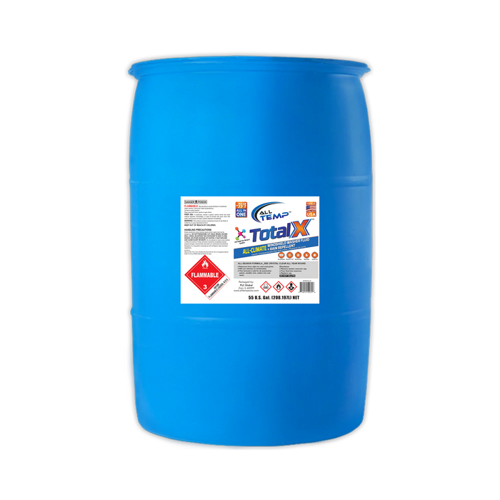ALL TEMP – TotalX -35°F Windshield Washer & Deicer – 55 Gallon Drum | Bulk Pallet (4 Drums)