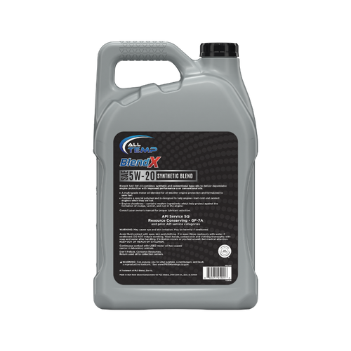 ALL TEMP - BlendX - Synthetic Blend 5W20 - 3/5qt | Bulk pallet (64 Cases)