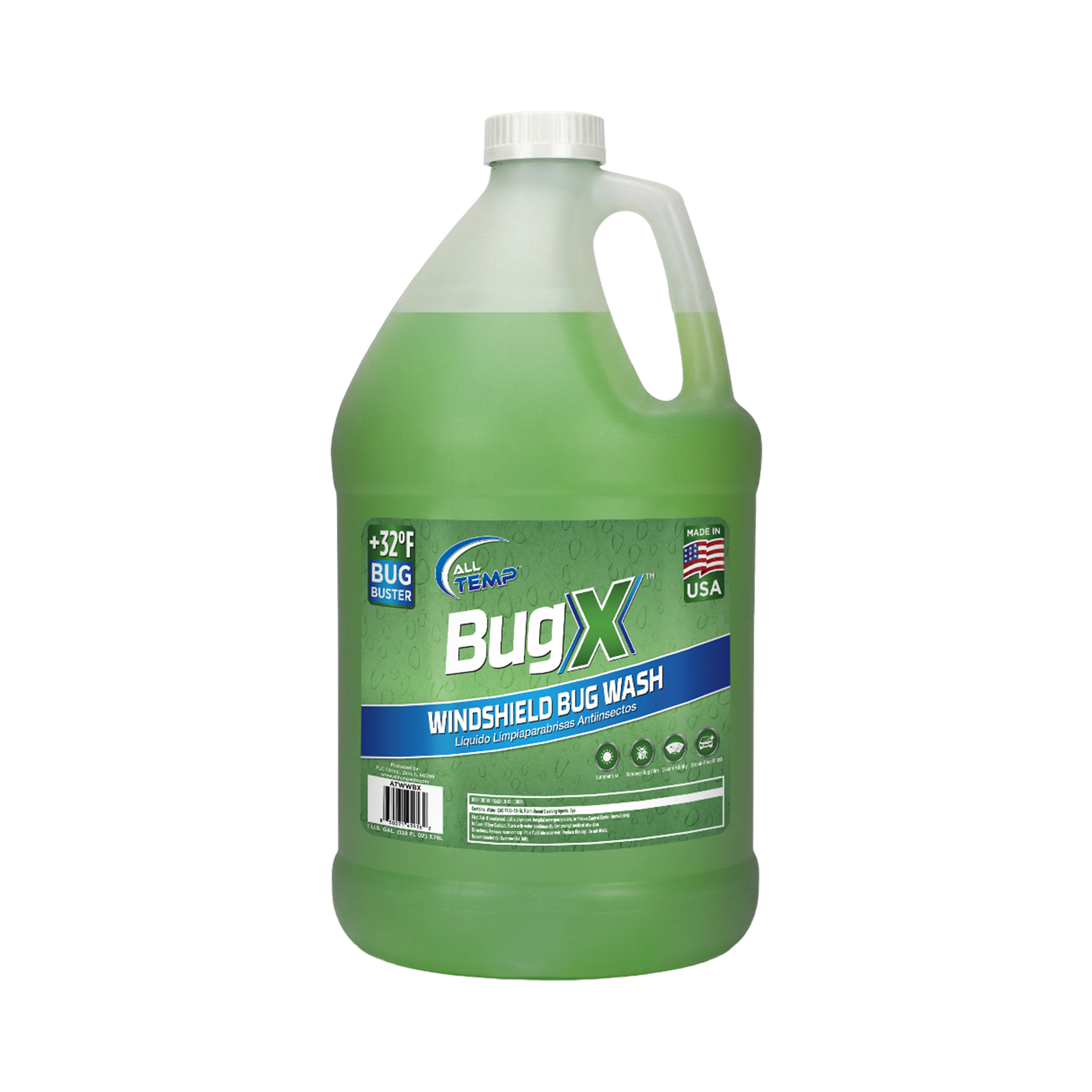 BugX Wash +32 6/1Gal | Bulk Pallet (35 Cases) by All Temp