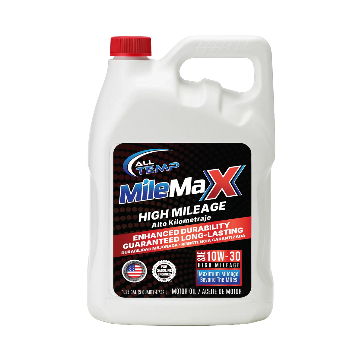 ALL TEMP - MileMaxX - High Milage Engine Oil 10W30 - 3/5qt | Bulk pallet (64 Cases)