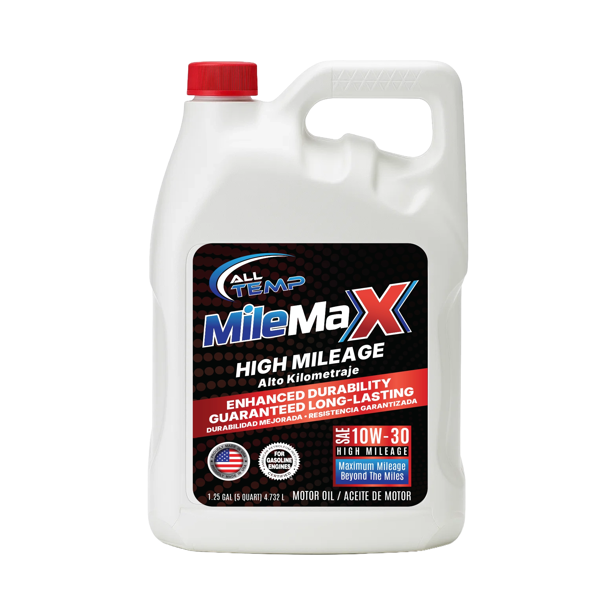 Mile Max - High Milage Engine Oil 10W30 - 3/5qt | Bulk pallet (64 Cases) by All Temp