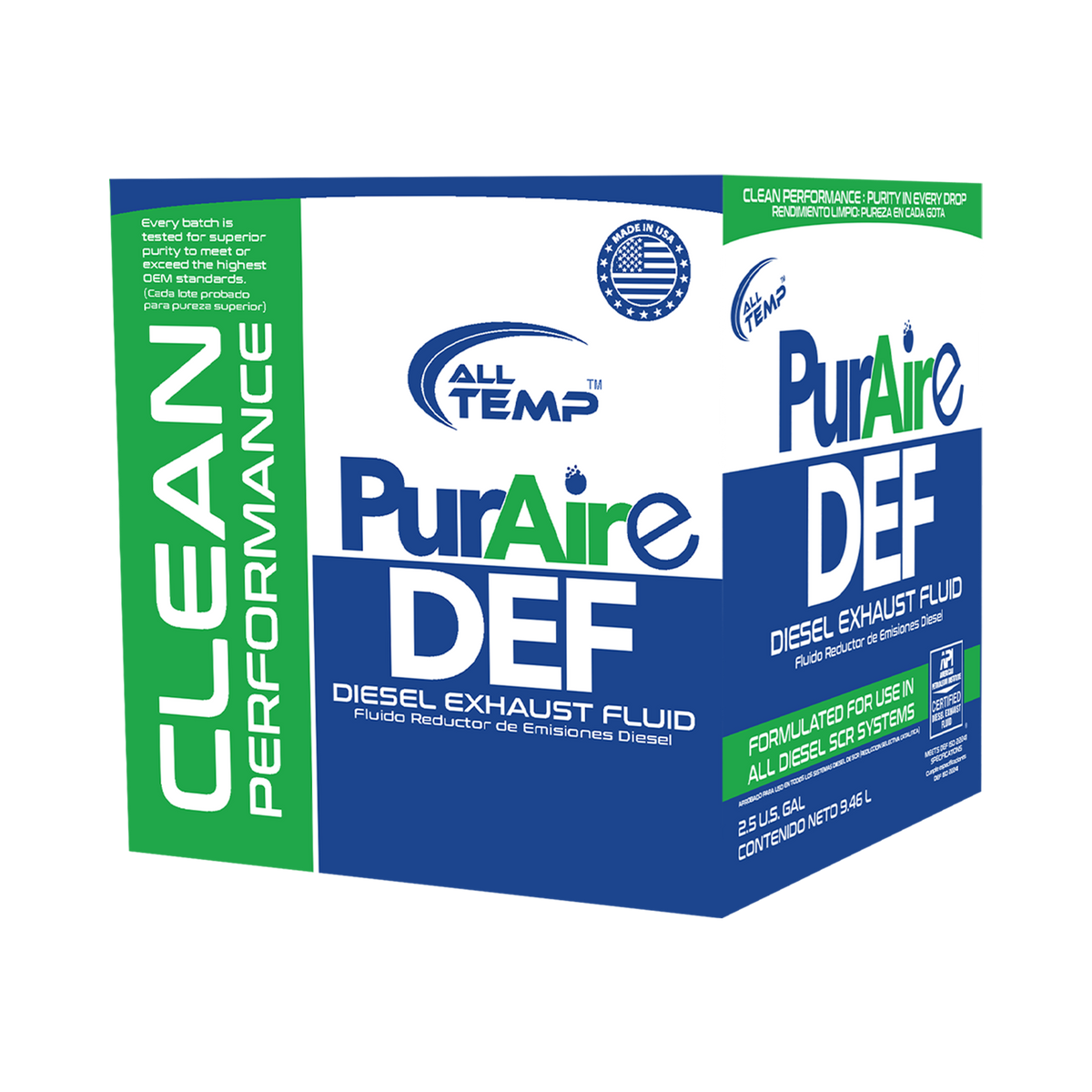 ALL TEMP - PurAire DEF 2.5 Gal | Bulk Pallet (80 Cases)