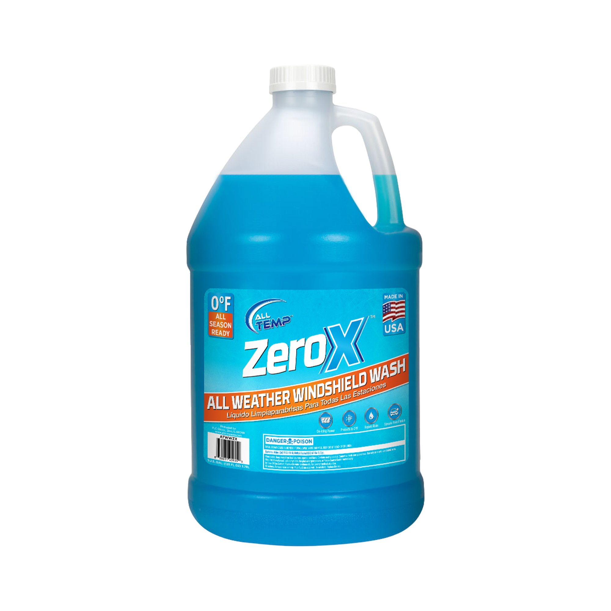 ZeroX Wash -0 6/1Gal | Bulk Pallet (35 Cases) by All Temp